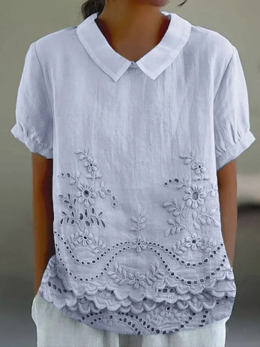 Lucieanne | Chemise Brodée Florale