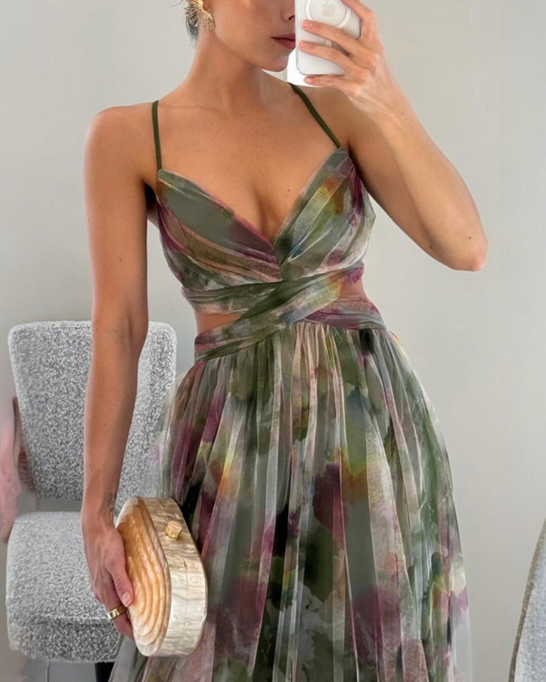 Océane | Robe Maxi Élégance Florale