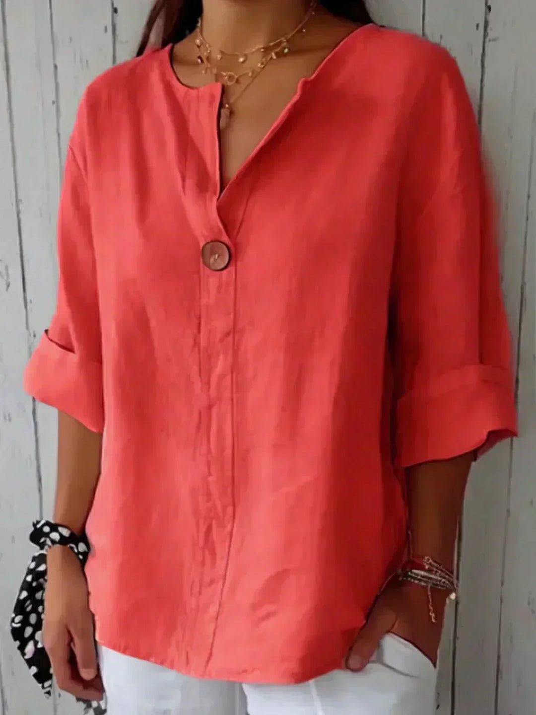 Zahira | Haut V-Neck Détendu