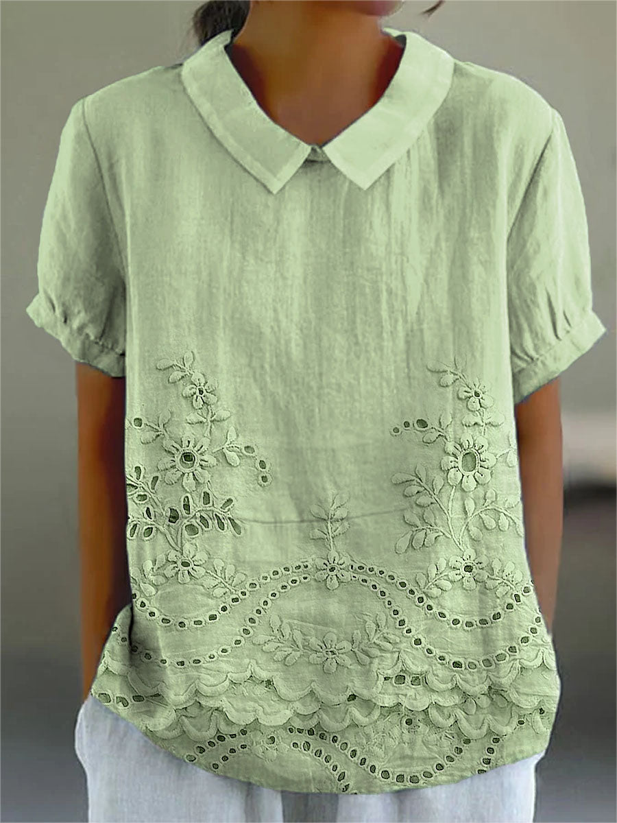 Lucieanne | Chemise Brodée Florale