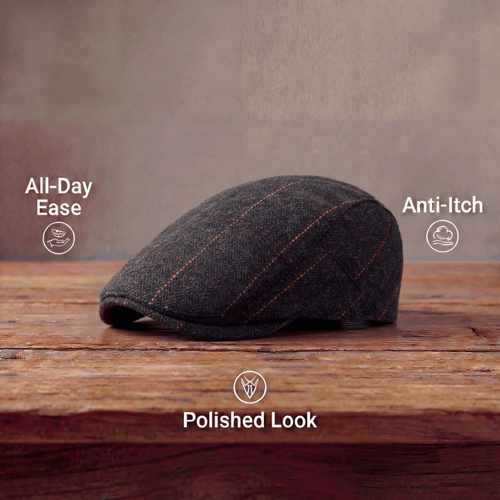 Conrad | Casquette en Herringbone à Rayures