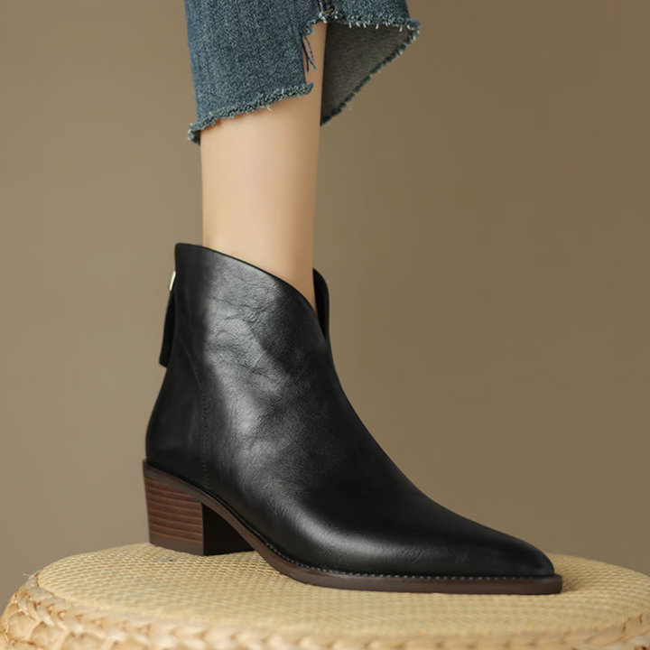 Camille | Les Bottines de Luxe à Talon Bas