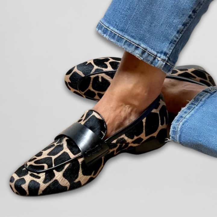 Kaïna | Mocassins Orthopédiques Imprimé Léopard