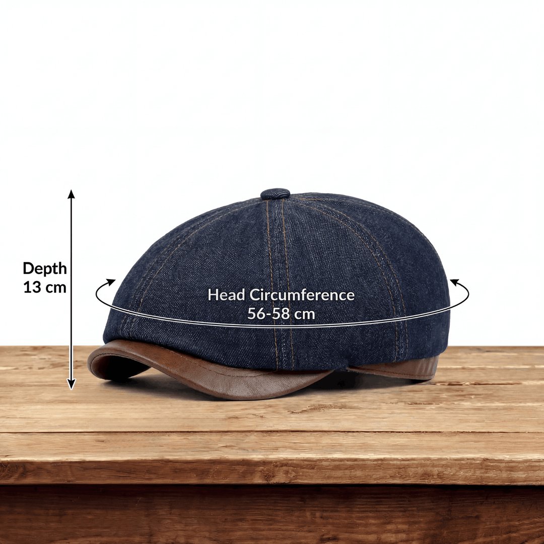 Élias | Casquette en Denim de Travailleur