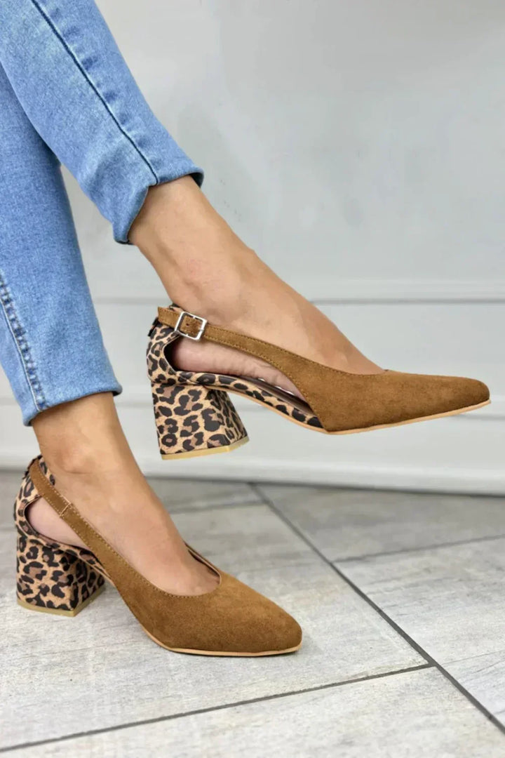 Clémence | Escarpins à Talons Imprimé Léopard