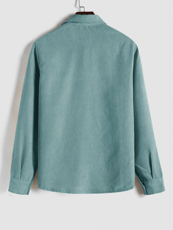 Robert | Chemise Manches Longues Demi-boutons Pour Homme