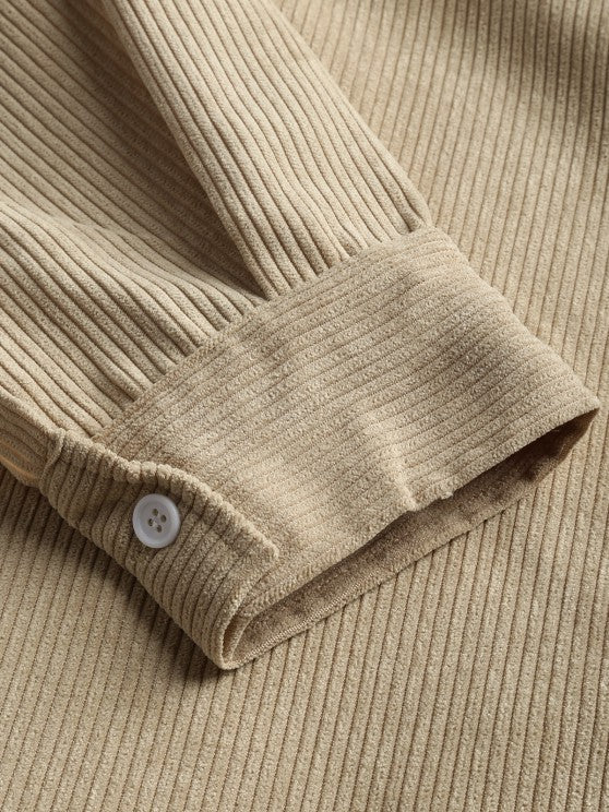 Robert | Chemise Manches Longues Demi-boutons Pour Homme
