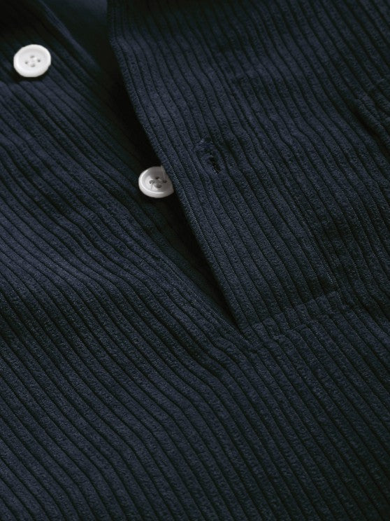 Robert | Chemise Manches Longues Demi-boutons Pour Homme