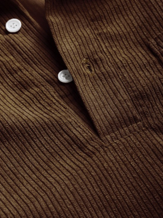 Robert | Chemise Manches Longues Demi-boutons Pour Homme