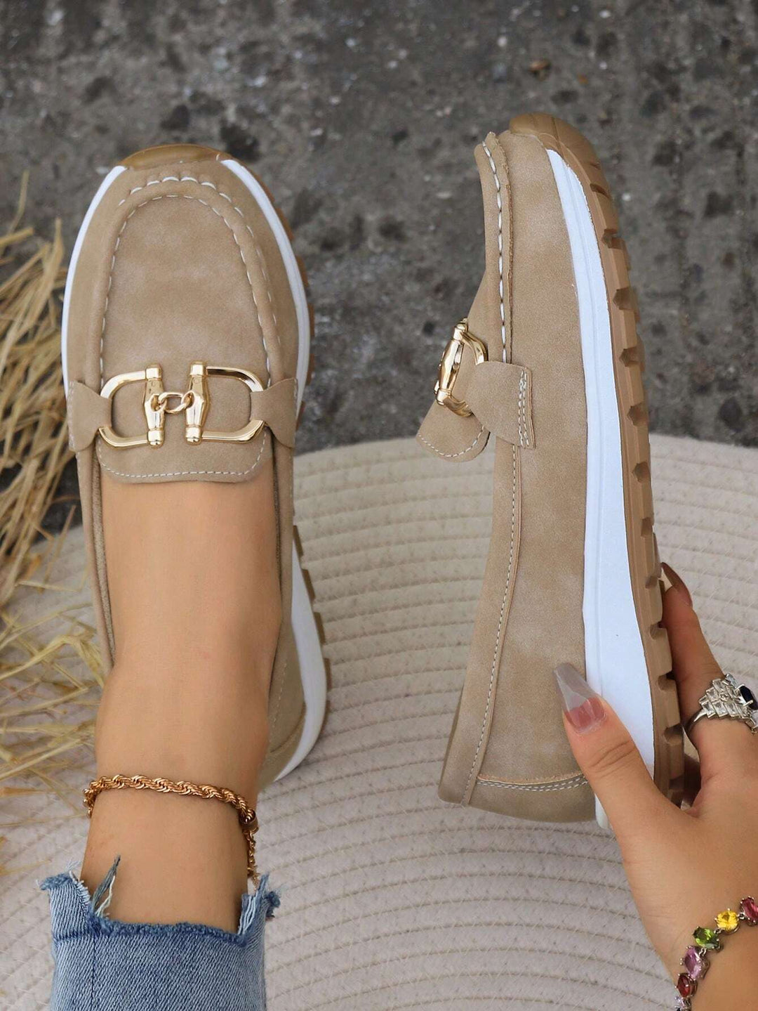 Ellie | Mocassins à Boucle Plate