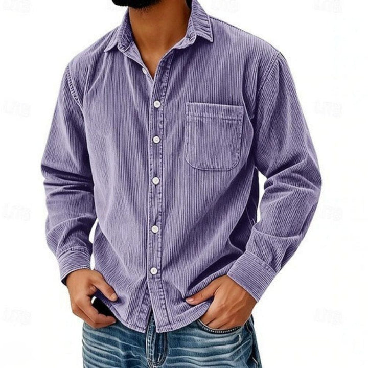 Noé | Chemise Boutonnée En Velours Côtelé Pour Homme