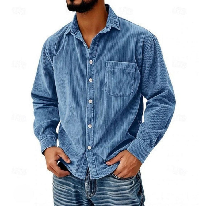 Noé | Chemise Boutonnée En Velours Côtelé Pour Homme