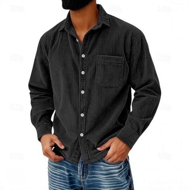 Noé | Chemise Boutonnée En Velours Côtelé Pour Homme