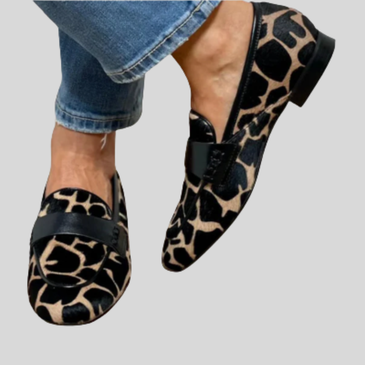 Kaïna | Mocassins Orthopédiques Imprimé Léopard