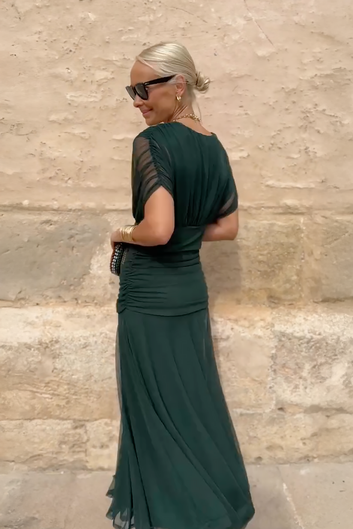 Aimée │ Robe Maxi de Fête Élégante à Décolleté en V