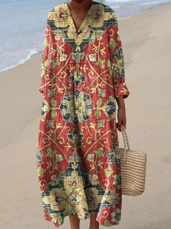 Delphine | Robe fluide vintage florale lovely pour femmes