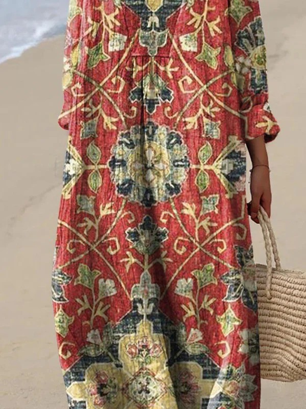 Delphine | Robe fluide vintage florale lovely pour femmes