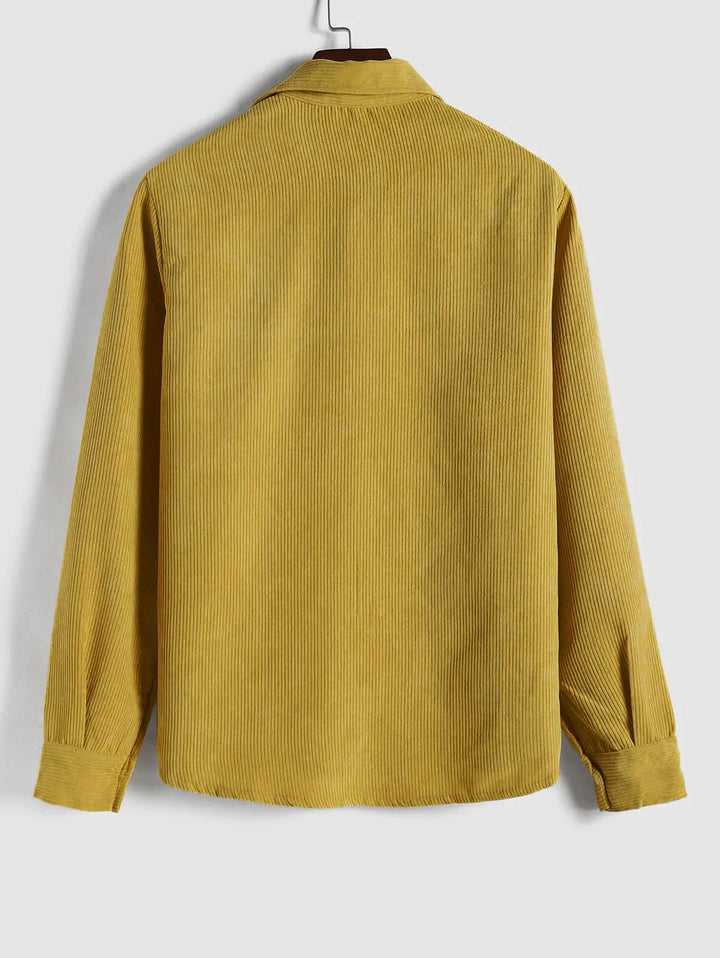 Robert | Chemise Manches Longues Demi-boutons Pour Homme