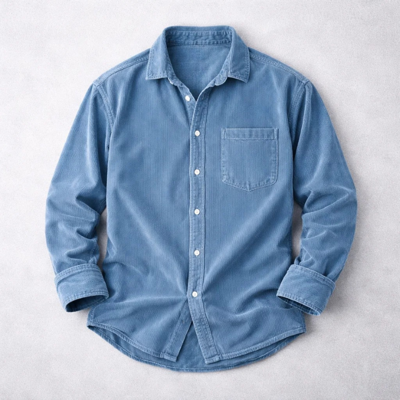 Mathieu | Chemise Classique En Velours Côtelé Pour Homme