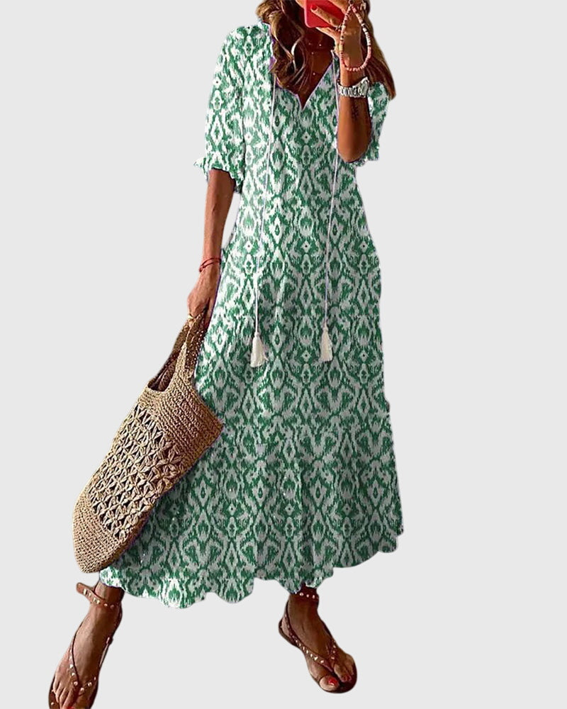 Alba | Robe d'été vintage bohème
