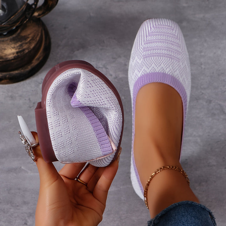 Olia | Ballerines Tissu Tissé Confort