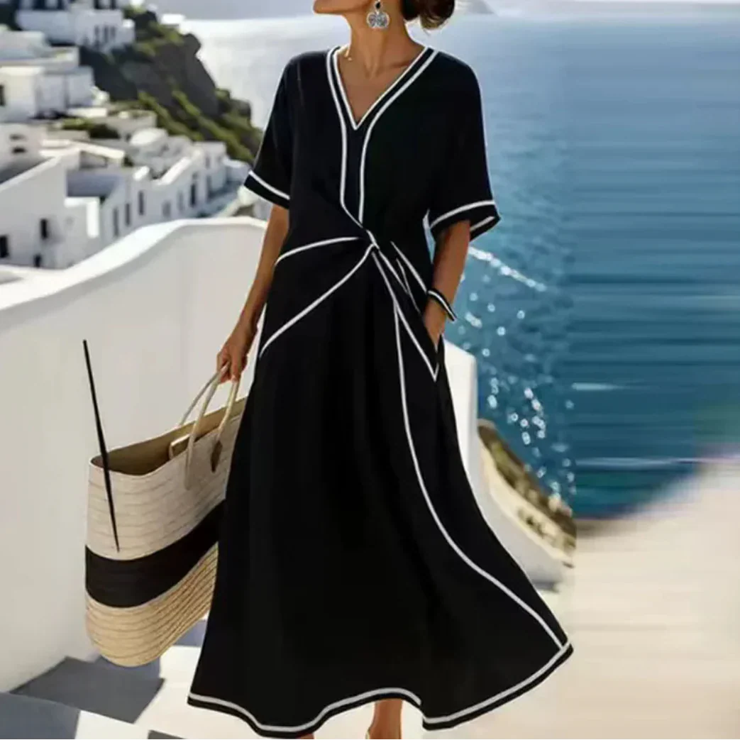 Moria | Robe élégante avec taille flatteuse et chic festif