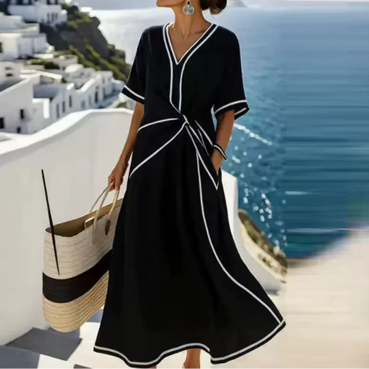 Moria | Robe élégante avec taille flatteuse et chic festif