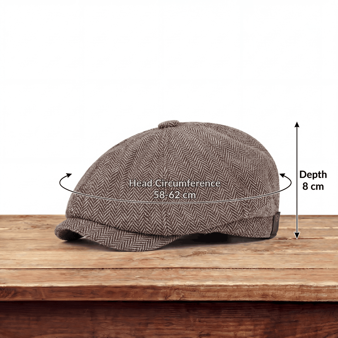 Nestor | Casquette en Laine Herringbone