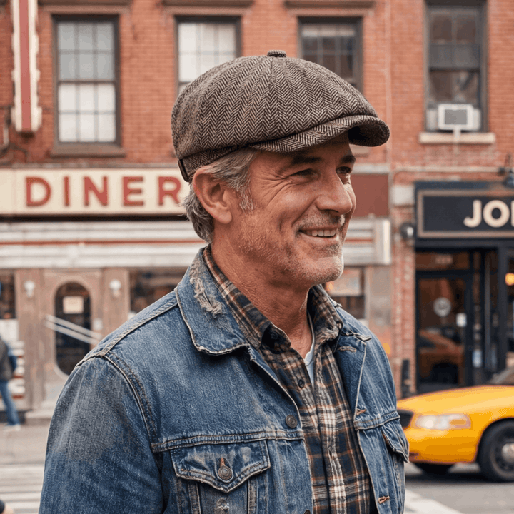 Nestor | Casquette en Laine Herringbone