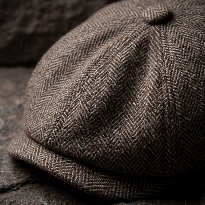 Nestor | Casquette en Laine Herringbone
