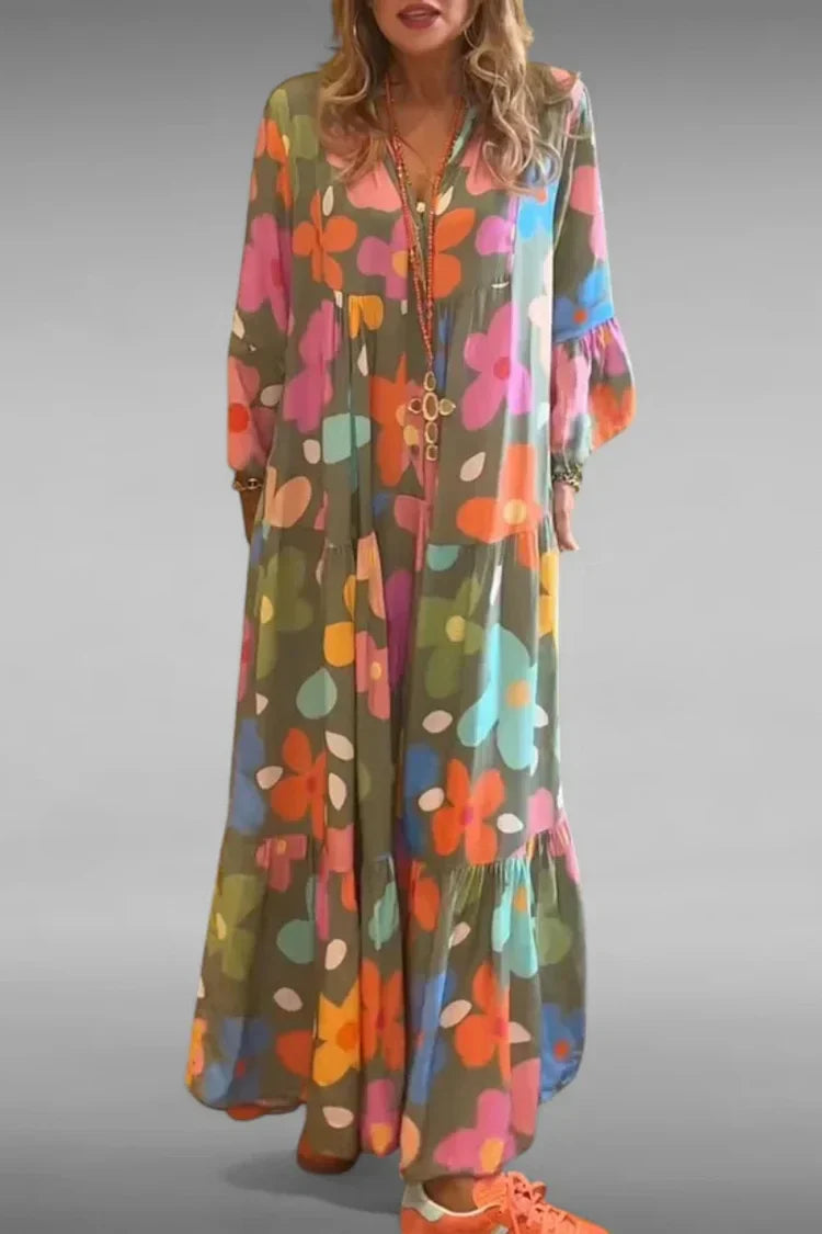 Fiorella | Robe Maxi Coupe Détendue