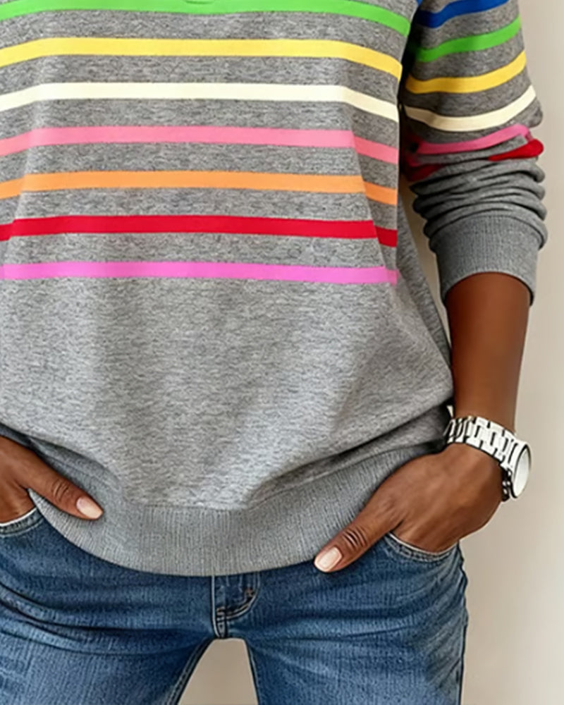Marie | Pull décontracté avec confort et style coloré pour chaque jour