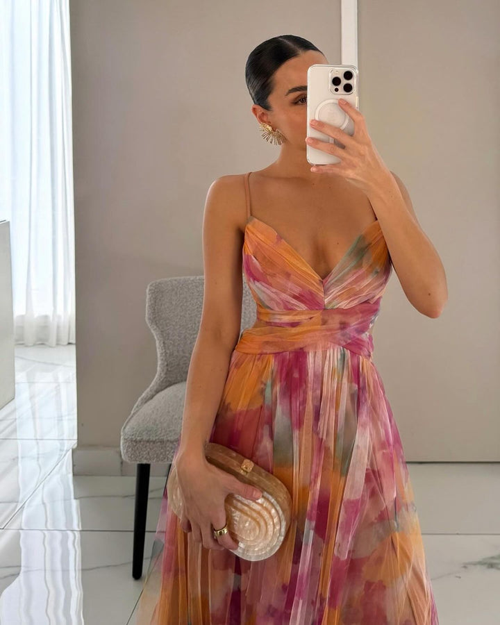 Océane | Robe Maxi Élégance Florale