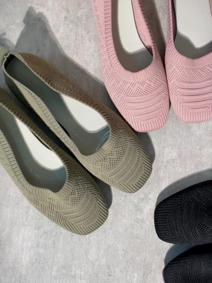 Olia | Ballerines Tissu Tissé Confort