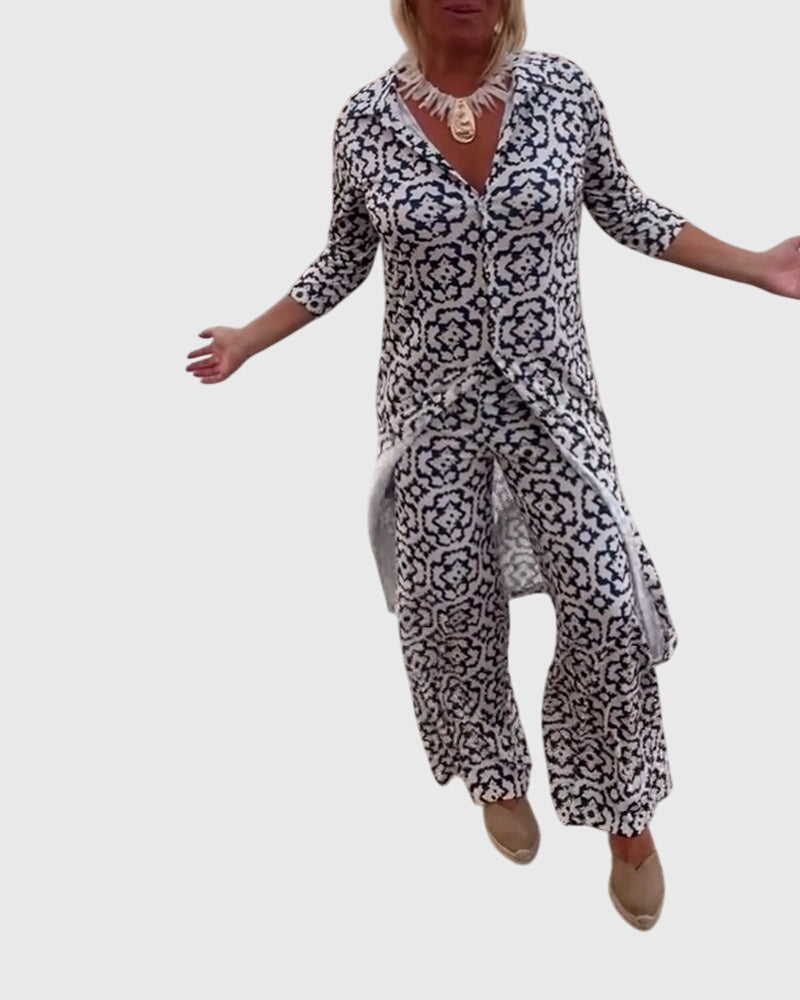 Geneviève | Ensemble Élégant Vintage en Deux Pièces