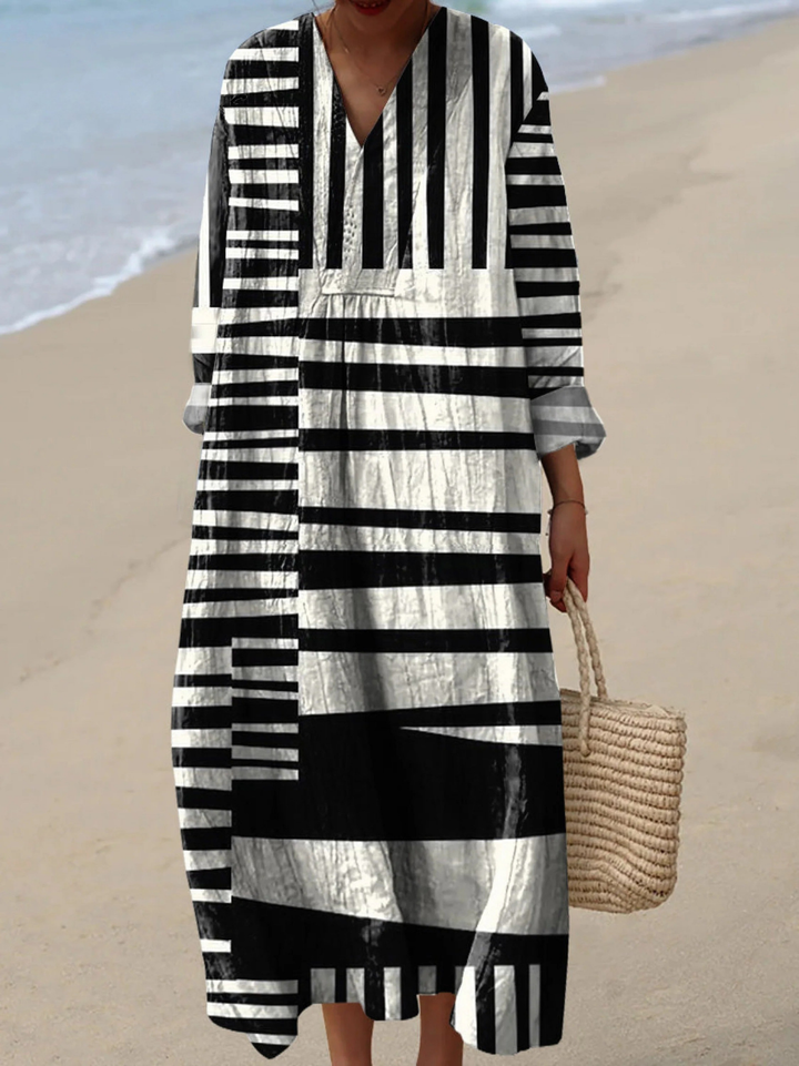 Adèle | Robe Femme Imprimée à Motif Abstrait