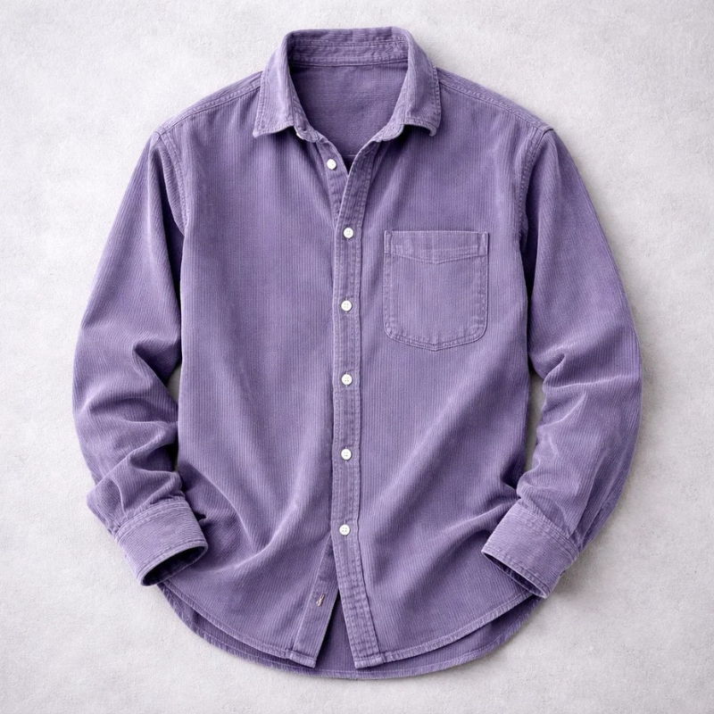 Mathieu | Chemise Classique En Velours Côtelé Pour Homme