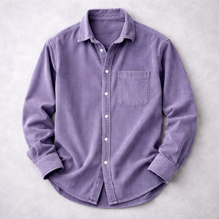 Mathieu | Chemise Classique En Velours Côtelé Pour Homme