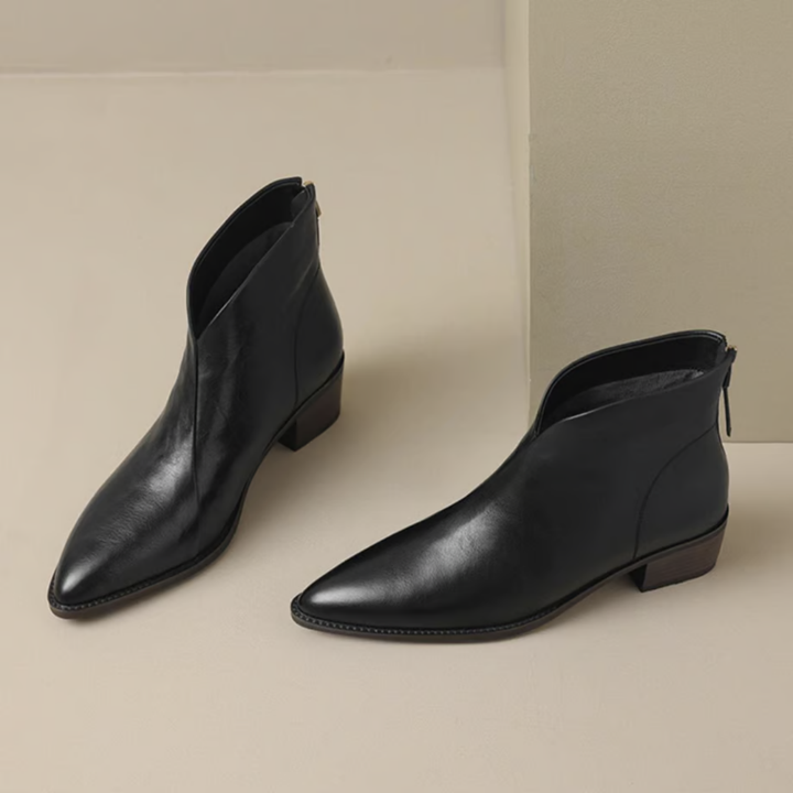 Camille | Les Bottines de Luxe à Talon Bas