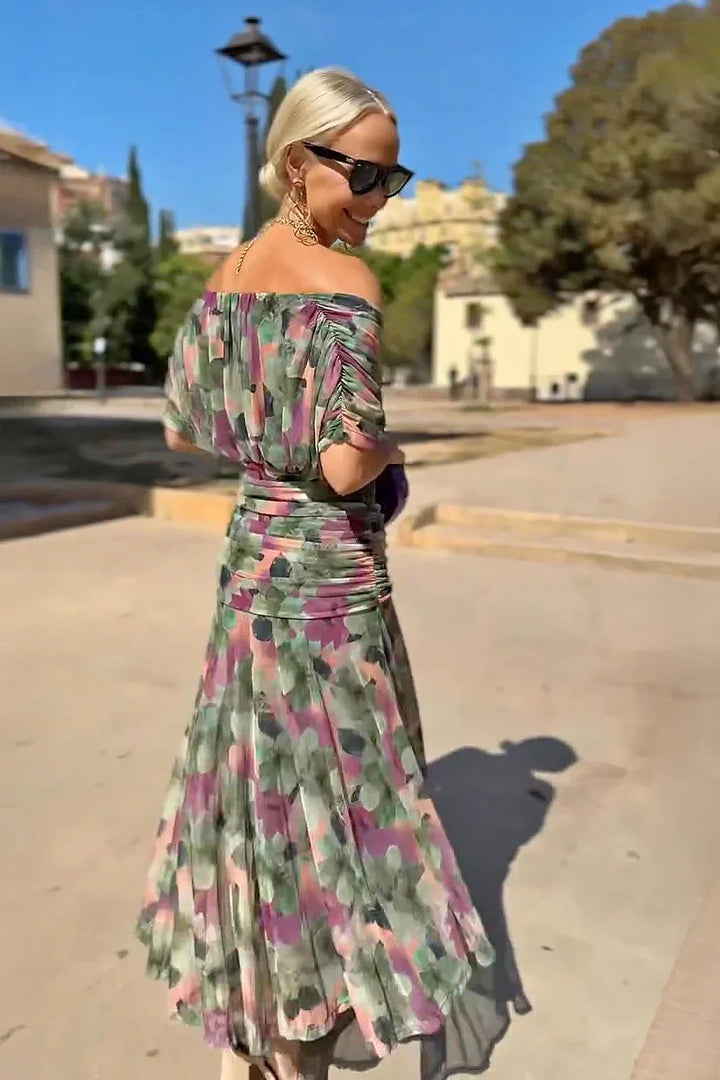 Aimée │ Robe Maxi de Fête Élégante à Décolleté en V