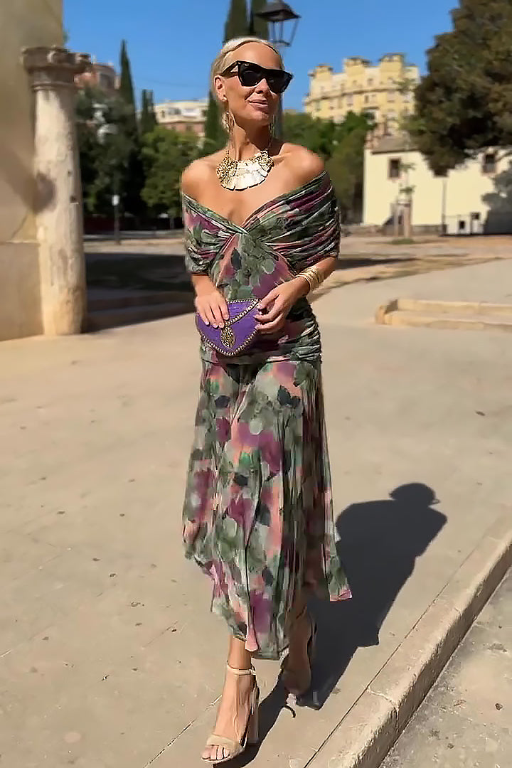Aimée │ Robe Maxi de Fête Élégante à Décolleté en V