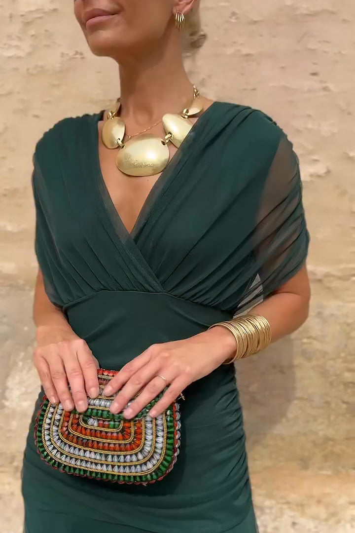 Aimée │ Robe Maxi de Fête Élégante à Décolleté en V