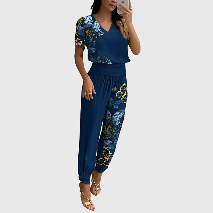 Janelle | Ensemble Blouse et Pantalon Élégant