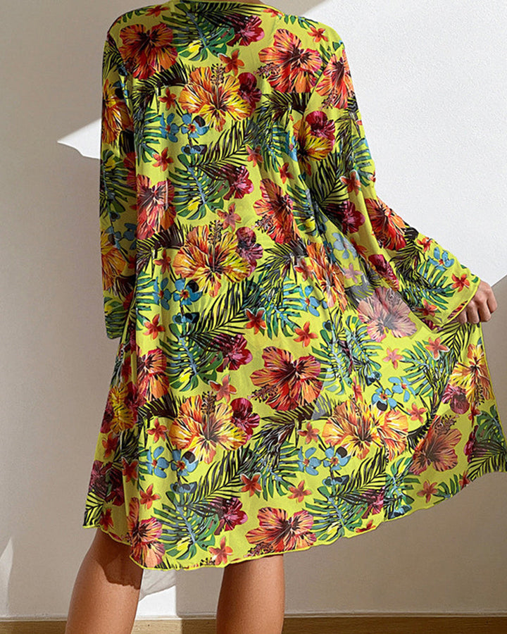 Glenda | Bikini avec jupe fleurie