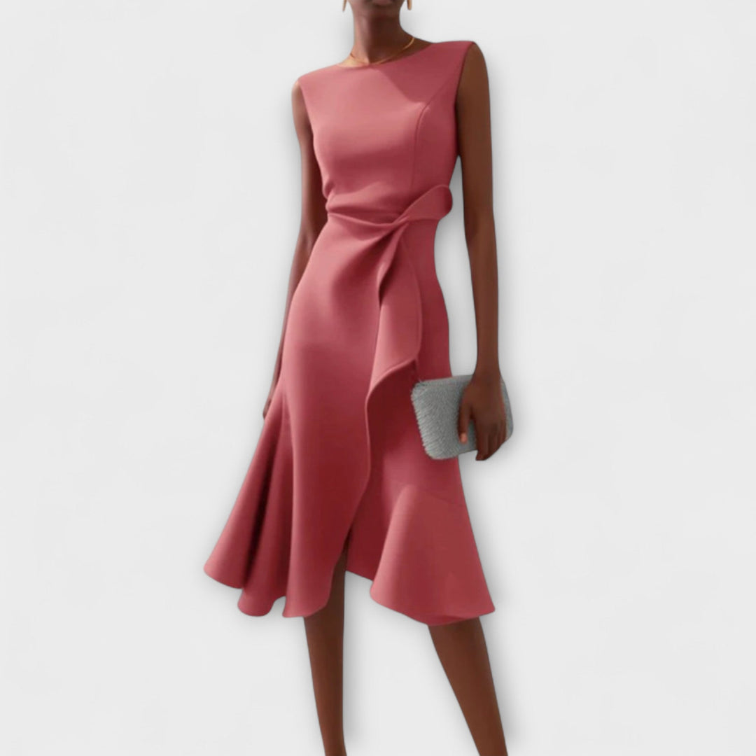 Denise | Robe Midi Sophistiquée