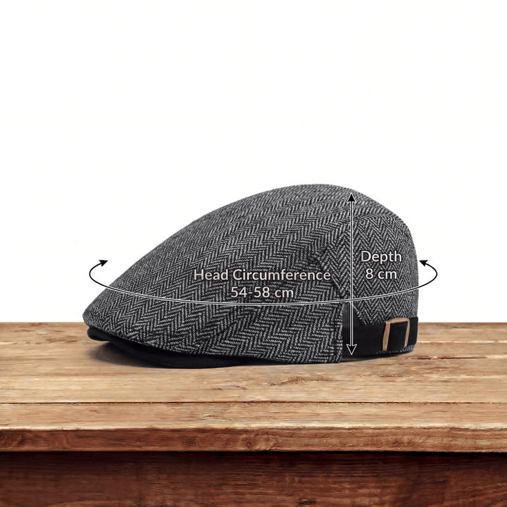 Enzo | Casquette en Laine Herringbone