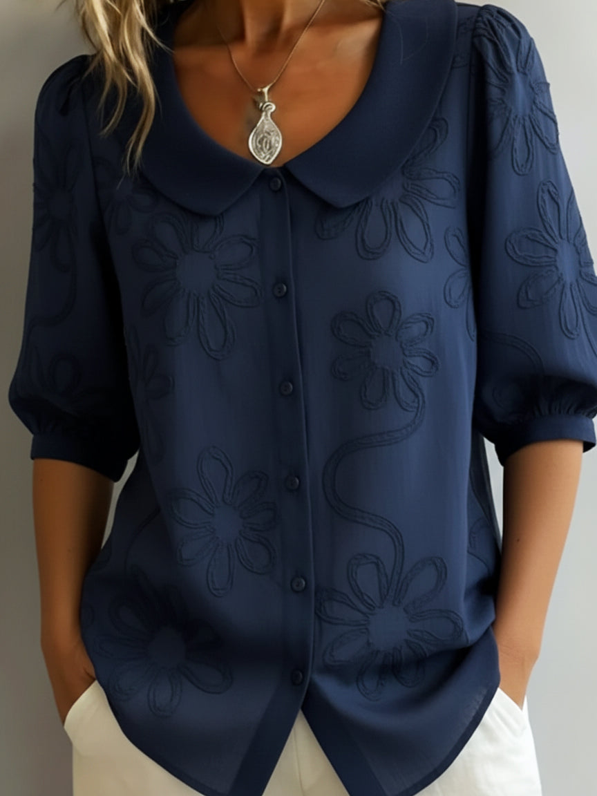 Aurélie | Blouse légère florale élégance naturelle