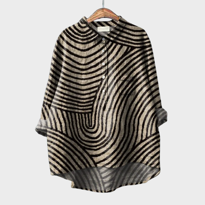 Melina | Élégante Blouse d'Été en Lin
