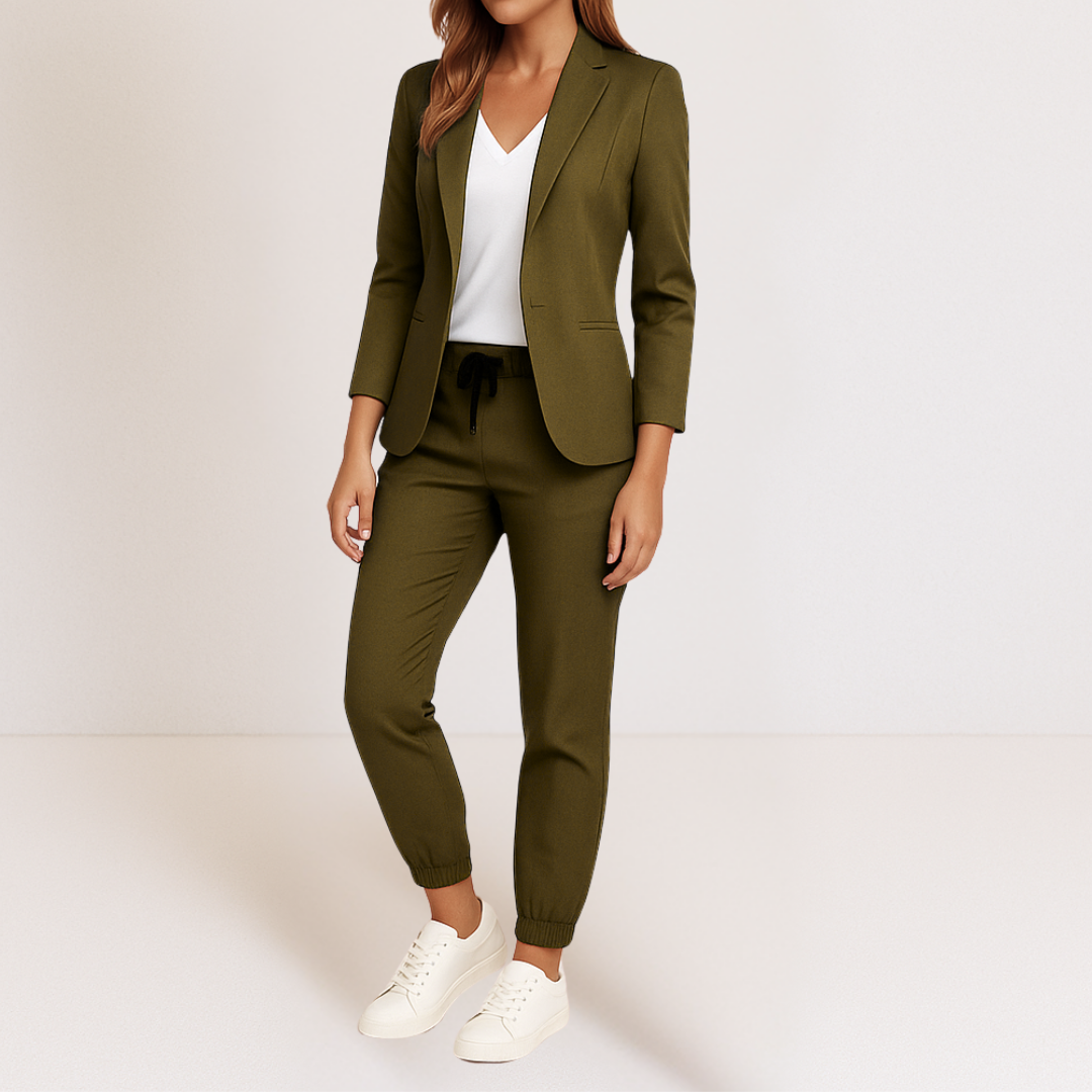 Blanche | Élégance Moderne dans un Ensemble Confortable