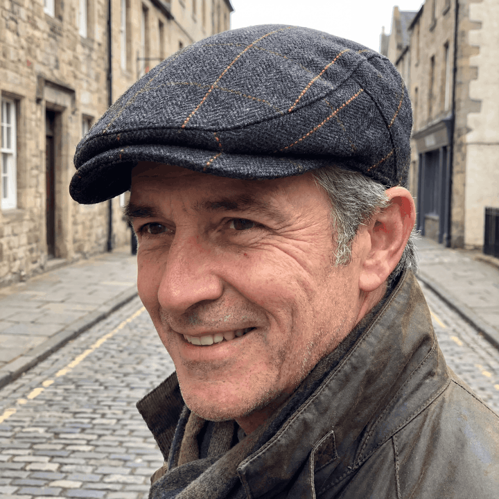 Conrad | Casquette en Herringbone à Rayures